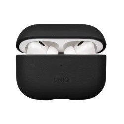 Uniq Terra Genuine Leather Snap Case for Airpods Pro 2 - Dallas Black